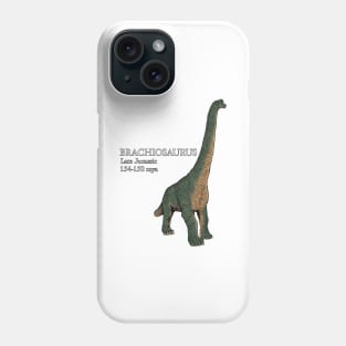 Realistic drawing of brachiosaurus Phone Case