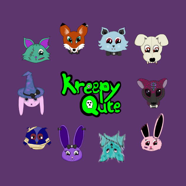 The KreepyQute Gang: a collection of undead animals by RSewell