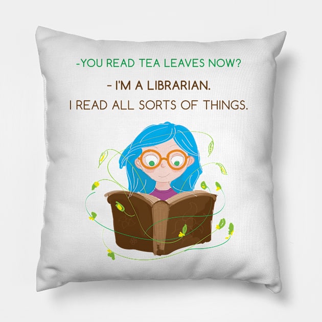 Librarian Pillow by Marija154