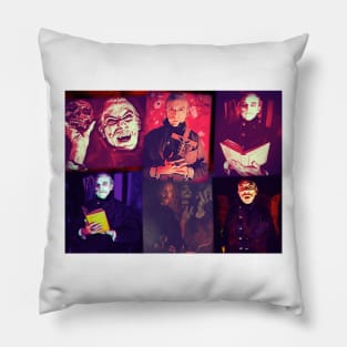 Don't Go Into The Cellar - Dracula Montage Pillow