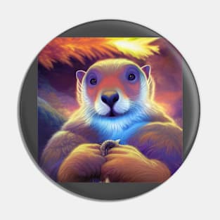 Wise Marmot Sage Pin