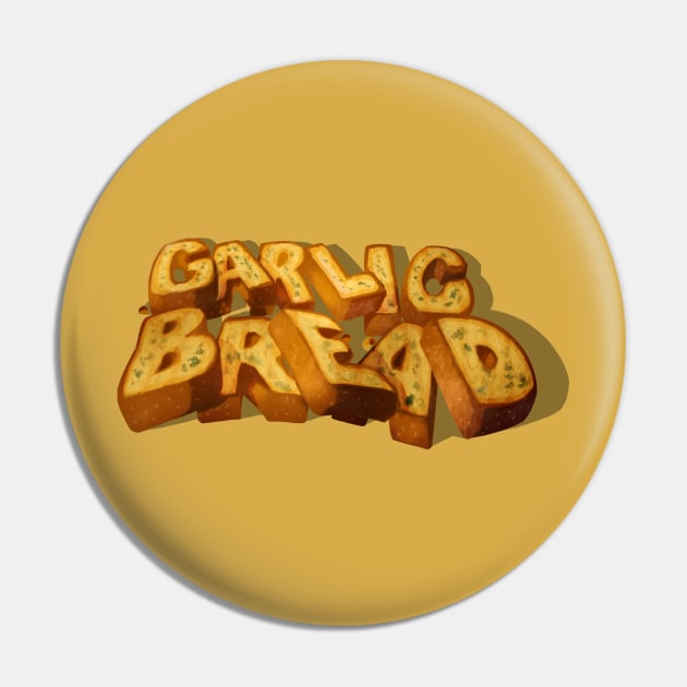 Garlic Bread Print Pin by CreativeOpus