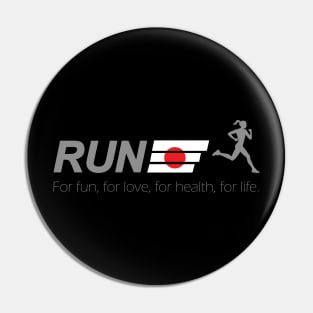 Run for life Japan Pin