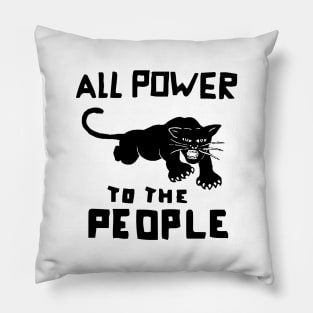 VINTAGE BLACK PANTHER LOGO Pillow