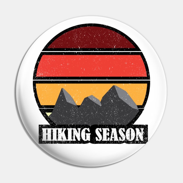 Hiking Season Pin by Mathew Graphic