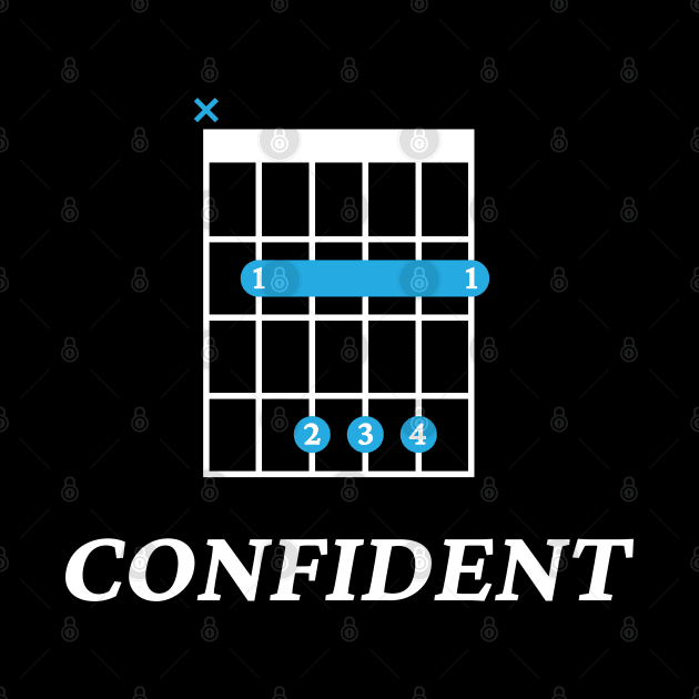 B Confident B Guitar Chord Tab Dark Theme by nightsworthy