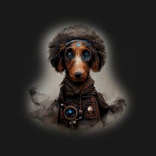 Dachshund Surreal Steampunk Artwork, Dog Lover T-Shirt