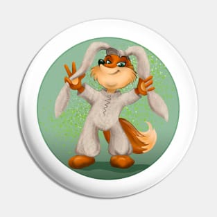 a fox in a rabbit costume Pin