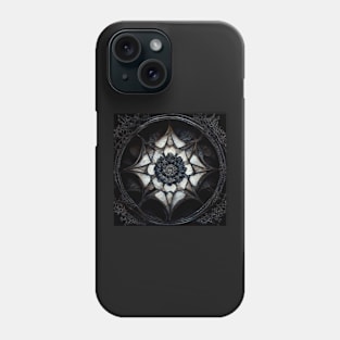 Gothic lotus mandala pattern Phone Case