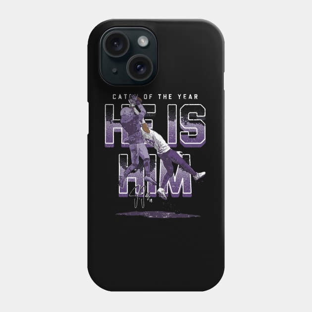 Justin Jefferson Minnesota One-Handed Phone Case by Chunta_Design