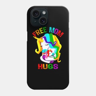 Free Mom Hugs Lgbt Gay Pride Phone Case