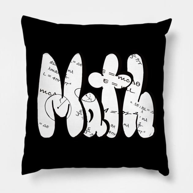 Maths Mathematics formula Teacher appreciation gifts teaching teach teacher gift student subject Math Pillow by Artonmytee