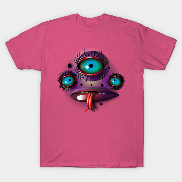 Discover Purple Monster - Eyes - T-Shirt