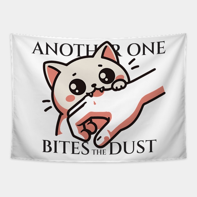 Another One Bites The Dust - Queen Tribute - Freddy Tribute - Mercury - Queen - Funny Sayings - Funny Gift - Funny Slogan - Funny Quotes - Funny Animals - Rock Tribute - Music Rock - Pop Tapestry by TributeDesigns