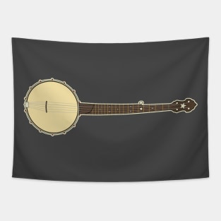 Banjo Open Back Old Time Clawhammer Style Tapestry