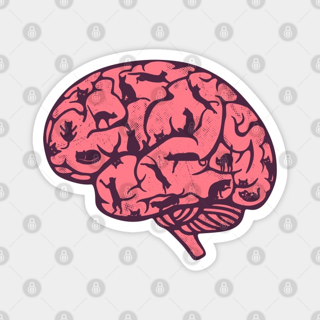 catBrain Magnet by inkonfiremx