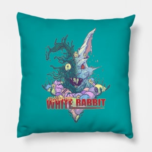 WEIRDO - Follow The White Rabbit - Nightmare - Turquoise Pillow