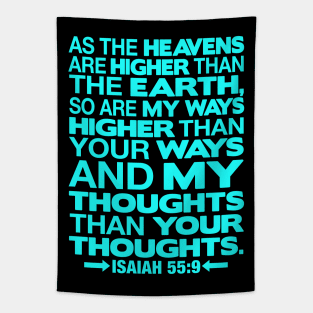 Isaiah 55:9 Heavens Are Higher Than The Earth Tapestry