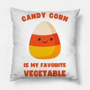 LAZY COSTUME CANDY CORN IS MY FAVORITE VEGETABLE Pillow