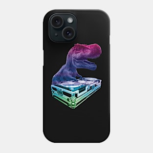 DJ T-Rex Rainbow Phone Case