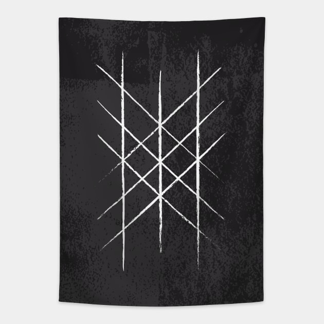 Web of Wyrd | Viking Symbols Tapestry by Time Nomads