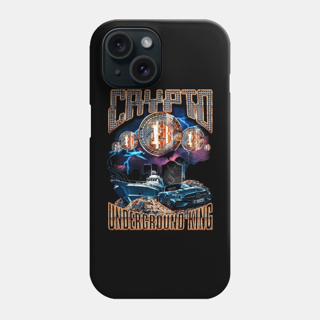 Crypto Underground King Phone Case by WizzKid