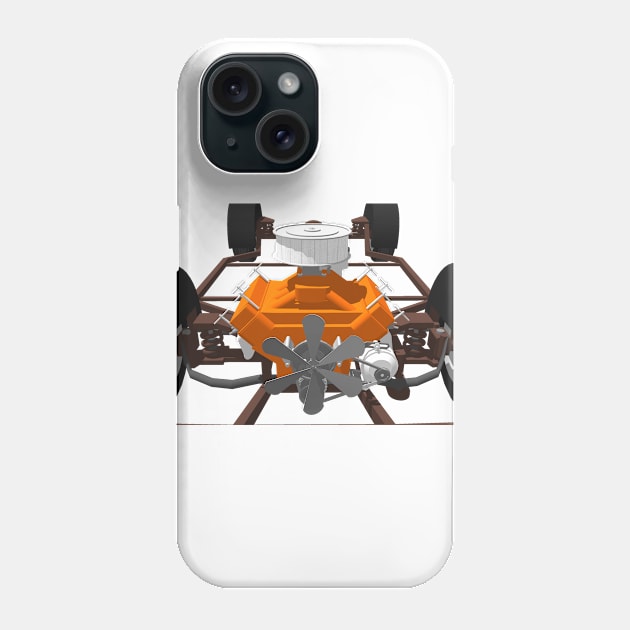 V8 Motor and Chassis Phone Case by PhantomLiving