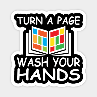 Turn A Page Wash Your Hands Magnet