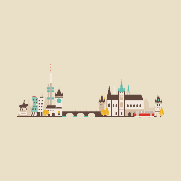 Prague skyline by Antikwar