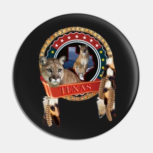 Mountain lion of Texas Pin