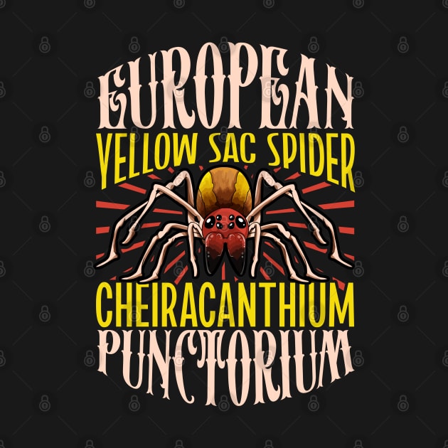 European Yellow Sac Spider by Modern Medieval Design