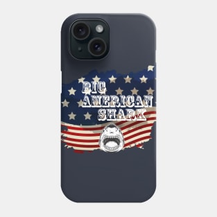 funny big american shark Phone Case