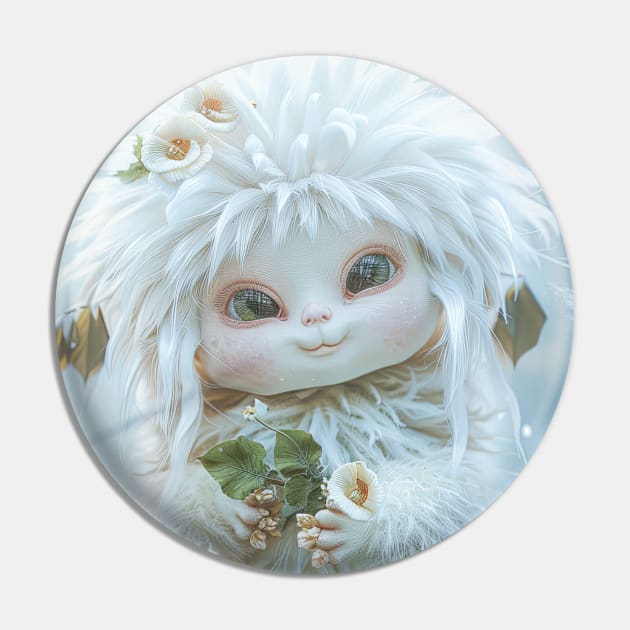 Leafayette the Snow Sprite Pin by All The Fae Things