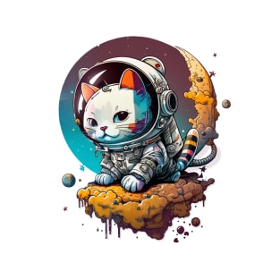 Astronaut Space Cat T-Shirt