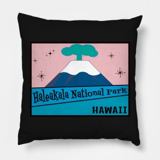 Haleakala National Park Hawaii Vintage Mid-Century 2 Pillow