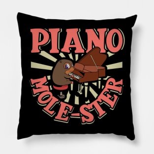 Piano Mole-ster - Mole on the piano Pillow