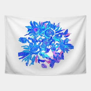 blue sunflowers Tapestry