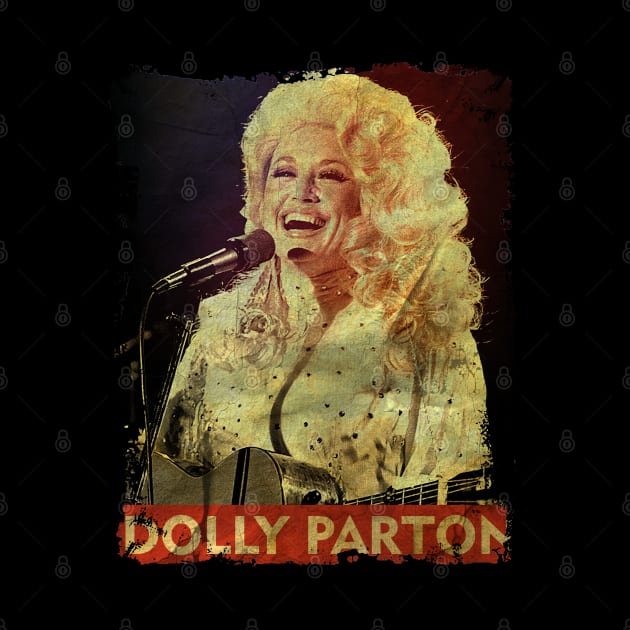 TEXTURE ART-Dolly Parton - RETRO STYLE 1 by ZiziVintage