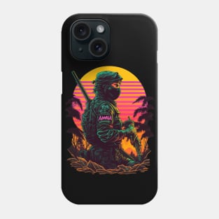 Soilder in 80s Phone Case