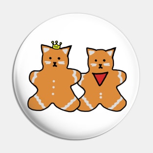 Gingerbread Merthur Cats Pin