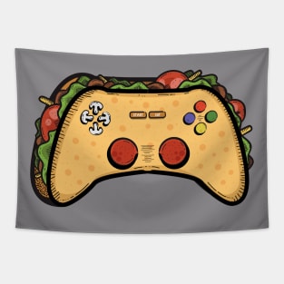 Gaming and Taco Gifts for Gamer Boy Tapestry