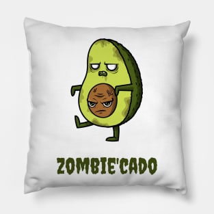 Funny Angry Zombie'Cado Avocado Pillow