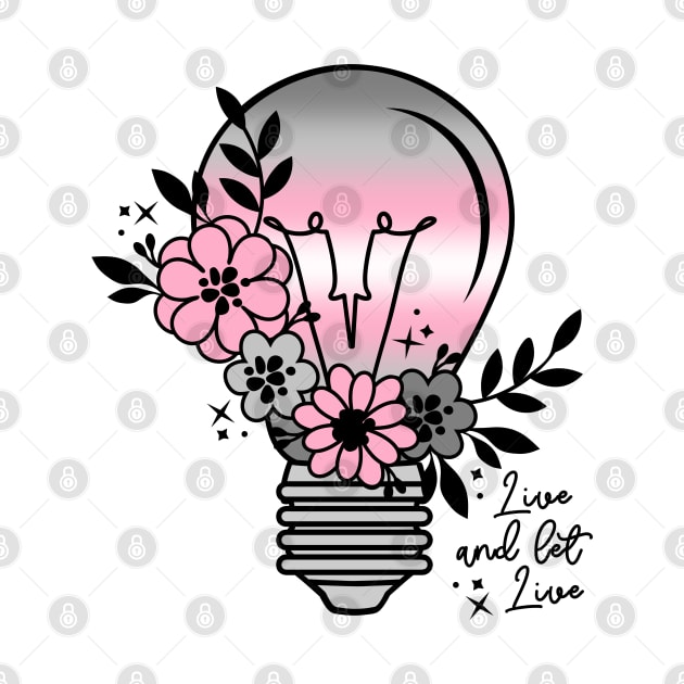 Demigirl Light Bulb with Flowers by Fusti