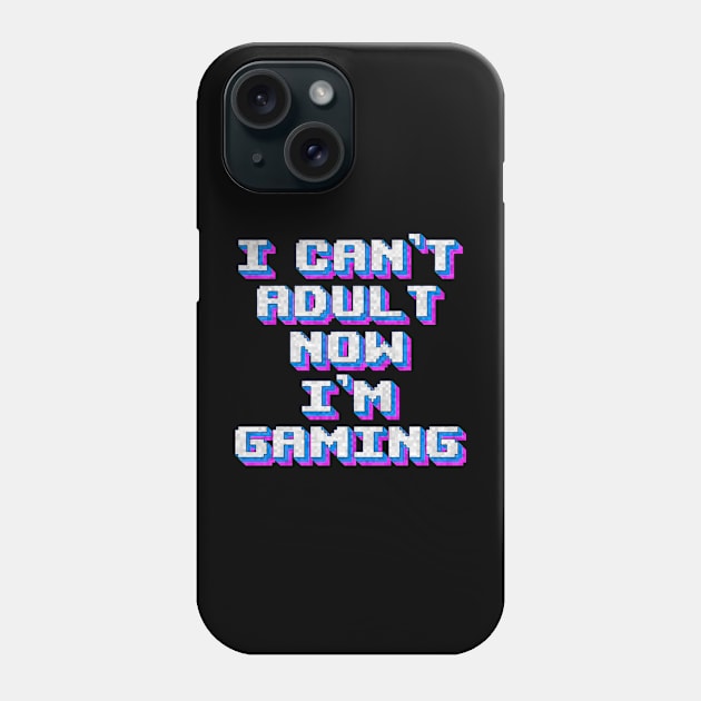 vintage i cant adult now im gaming Phone Case by CoinDesk Podcast