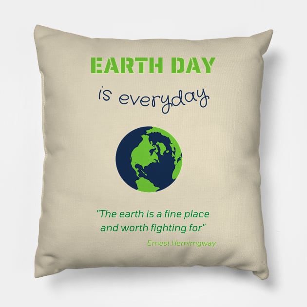 Earth Day Pillow by GOT A FEELING