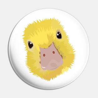 Cute Little Baby Duckling Simplistic Art Pin