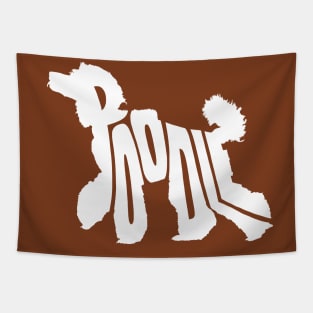 Poodle white Tapestry