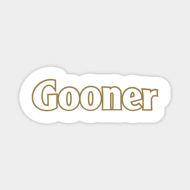 Gooner | an Arsenal FC tribute design Magnet by LTFRstudio