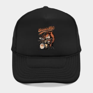 Squirrel Playing Drums Rock and Roll Hat