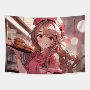 Donut Girl Tapestry